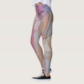 Leggings Abstrait Pastel Floral (Gauche)