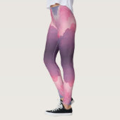 Leggings Abstrait Pink Purple Grey Courir Pantalon Jogging (Gauche)