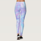 Leggings Abstrait rose, bleu et violet (Dos)