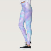 Leggings Abstrait rose, bleu et violet (Gauche)