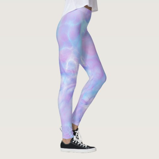Leggings Abstrait rose, bleu et violet (Droite)