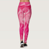 Leggings abstrait rose et blanc (Dos)