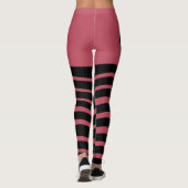 Leggings Abstrait rose profond du Bauhaus (Dos)