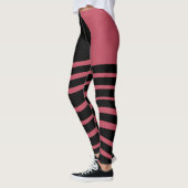 Leggings Abstrait rose profond du Bauhaus (Gauche)