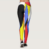 Leggings Abstrait rouge (Dos)