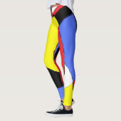 Leggings Abstrait rouge (Gauche)