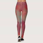 Leggings Abstrait rouge et vert (Dos)
