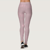 Leggings Abstrait simple rose gris clair (Dos)