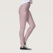 Leggings Abstrait simple rose gris clair (Droite)