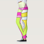 Leggings Abstrait Surfing Bubblegum (Gauche)