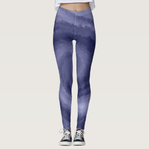 Leggings Abstrait tourbillon bleu violet marine moderne pri