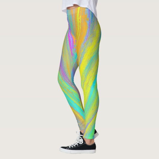 Leggings Abstrait Tropical Summer Fun (Gauche)