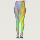 Leggings Abstrait Tropical Summer Fun (Devant)