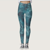 Leggings Abstrait turquoise (Devant)