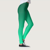 Leggings Abstrait vert brillant contraste de couleur pure t (Droite)