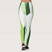 Leggings Abstrait vert et blanc (Dos)