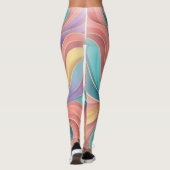 Leggings Abstrait vibrant (Dos)