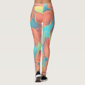 Leggings Abstrait vibrant (Dos)