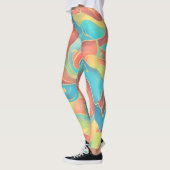 Leggings Abstrait vibrant (Gauche)