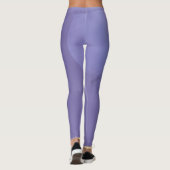 Leggings Abstrait violet d'or floral (Dos)