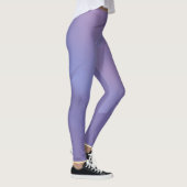 Leggings Abstrait violet d'or floral (Droite)