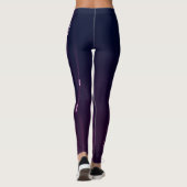 Leggings Abstrait Violet Foncé (Dos)