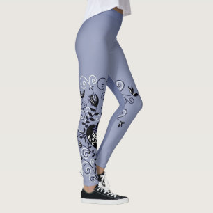 Leggings Abstrait Whimsical Dark Gothic Correctif Coeur bri