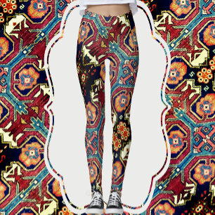 Leggings Abstraite ancienne conception de tapis orientaux L