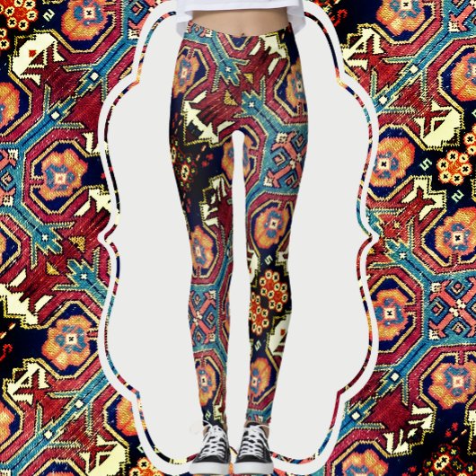 Leggings Abstraite ancienne conception de tapis orientaux L