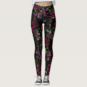 Leggings Abstraite brosse à éclat moderne style fashionab