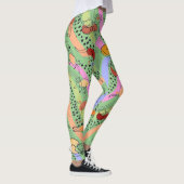 Leggings Abstraite dame aux pattes de chats (Droite)