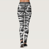 Leggings Abstraite ligne géométrique blanche moderne (Dos)
