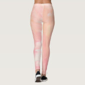 Leggings Abstraite main rose peinte. Brosse élégante (Dos)