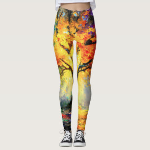Leggings Abstraite nature spirituelle Arbre de vie
