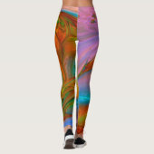Leggings Abstraites de perles roses (Dos)
