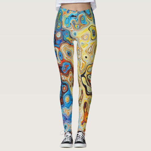 Leggings Abstraits (Devant)