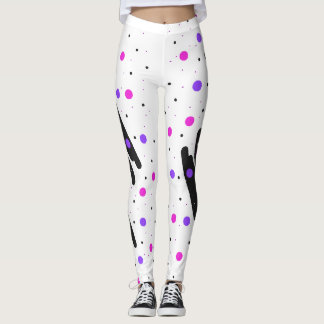 Leggings Abstraits à points Polka