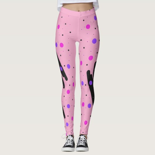 Leggings Abstraits à points Polka (Devant)