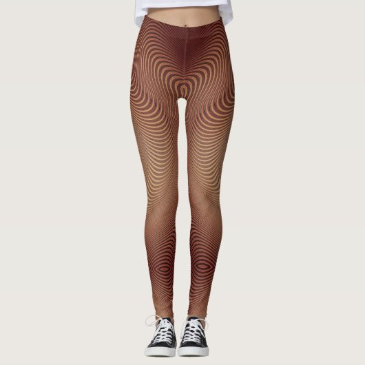 Leggings Abstraits à rayures (Devant)