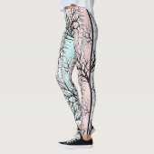 Leggings Abstraits, arbres (Gauche)
