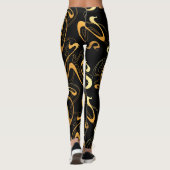 Leggings Abstraits aux couleurs foncées (Dos)