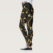 Leggings Abstraits aux couleurs foncées (Gauche)