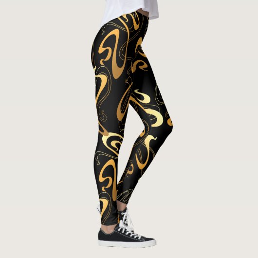 Leggings Abstraits aux couleurs foncées (Droite)