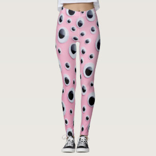 Leggings Abstraits Ballons noirs et blancs sur Arrière - pl