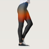 Leggings Abstraits bandes de couleur Sunset profon (Droite)