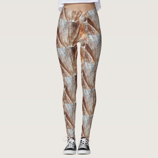 Leggings Abstraits Brown (Devant)