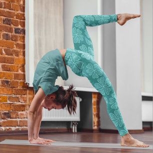 Leggings Abstraits Clovers Motif St Patrick's Day