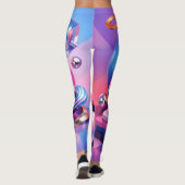 Leggings abstraits Color Burst (Dos)