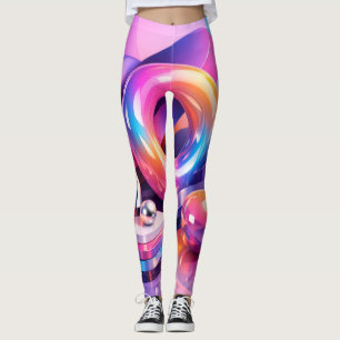 Leggings abstraits Color Burst