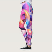 Leggings abstraits Color Burst (Gauche)